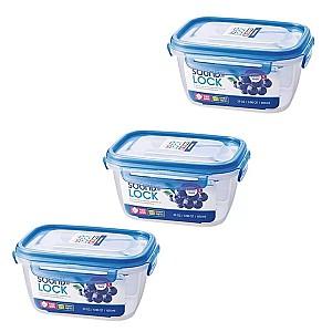 Set de recipiente alimentare Ghidini Pezzetti Soundlock 0.6l