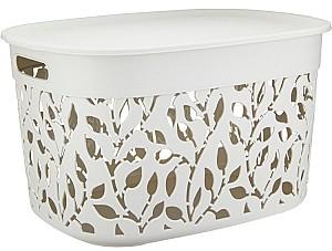 Cutie pentru depozitare M Plastika Flora White М2364