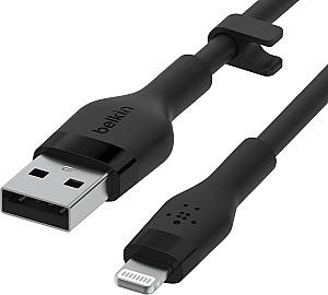 USB сablu Belkin USB-A to Lightning Black (CAA008BT3MBK)