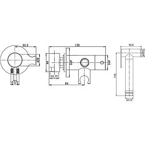Baterie pentru bideu Fiore 35 RU 0013