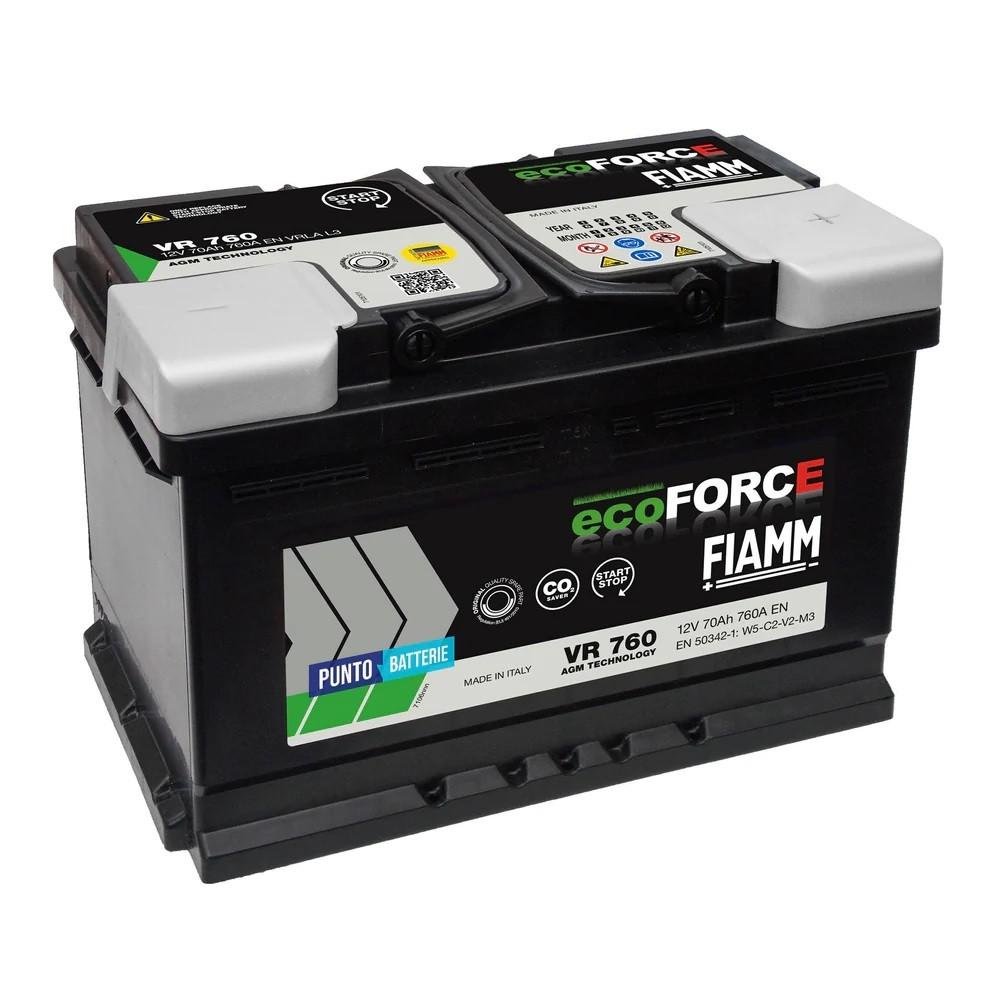 Acumulator auto Fiamm ECOFORCE AGM VR760 760A 70AH P+ (7906200)