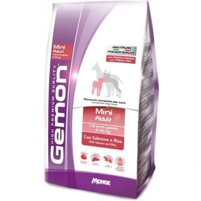 Hrana uscata pentru caini Gemon MINI ADULT SALMONE/RICE 1kg
