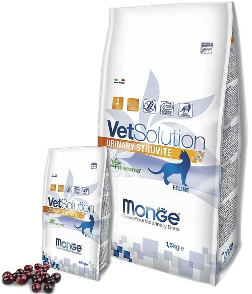 Hrana uscata pentru pisici Monge VETSOLUTION CAT URINARY STRUVITE 400gr