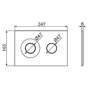 Buton de scurgere Alcaplast M1976