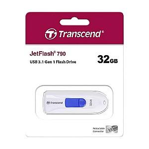 Stick memorie usb Transcend 32GB JetFlash 790 White