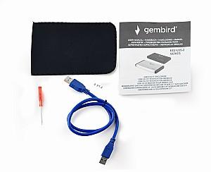 Hard disk extern Gembird External Case for 2.5 SATA HDD Blue (EE2-U3S-2-B)