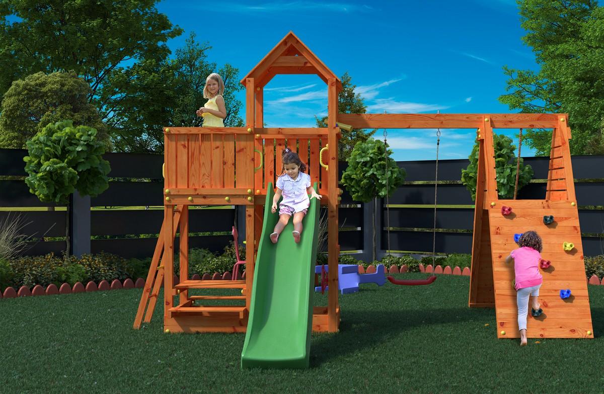 Complex de joacă Fungoo Fluppi Teak Painted