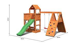 Complex de joacă Fungoo Fluppi Teak Painted