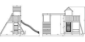 Complex de joacă Fungoo Fluppi Teak Painted