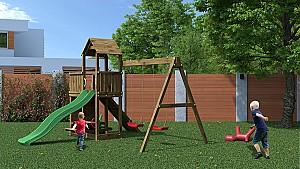 Complex de joacă Fungoo Floppi Kdi Brown