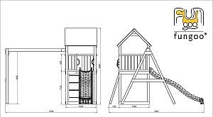 Complex de joacă Fungoo Funny 2 Kdi