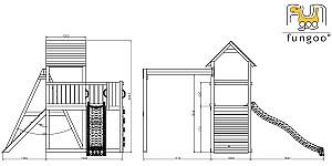 Complex de joacă Fungoo Carol 3 Grey