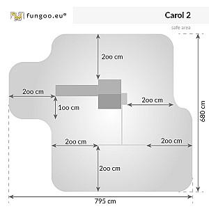 Complex de joacă Fungoo Carol 2 Grey