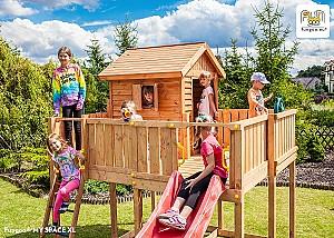 Complex de joacă Fungoo My Space XL Spider Teak