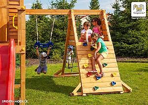 Complex de joacă Fungoo My Space XL Spider Teak