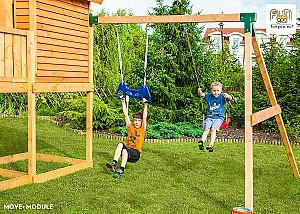 Complex de joacă Fungoo My House Move Teak