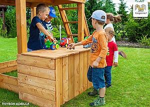 Complex de joacă Fungoo Fortress Toybox Teak