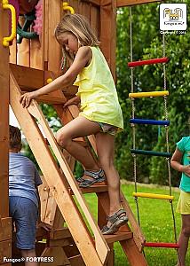 Complex de joacă Fungoo Fortress Toybox Teak