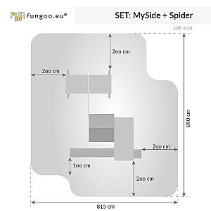 Complex de joacă Fungoo My Side Spider Teak