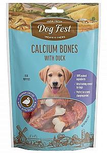 Snackuri pentru caini Dog Fest Calcium bones with duck 90g