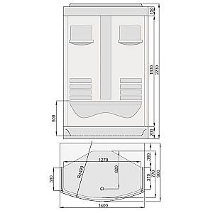 Cabina de dus Aquaform Antygona System 4 (White)