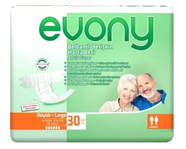 Scutece pentru maturi Evony N3 Large 30 buc (8690536804085)