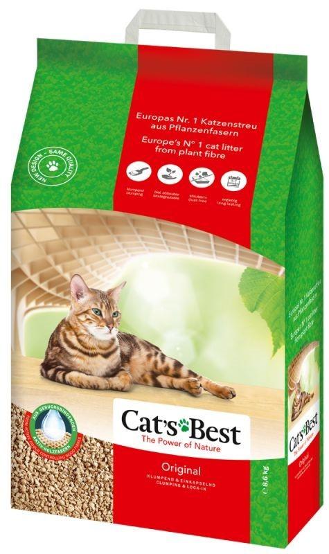 Asternut pentru litiere Cat's Best ORIGINAL 20L 8.6 kg