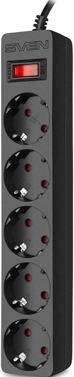 Prelungitor SVEN SF-05E 5m Black