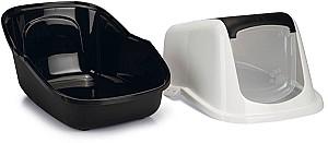 Litiera acoperita pentru pisici Beeztees NESTOR Black/White