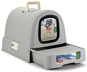 Litiera acoperita pentru pisici Beeztees CURVER Grey