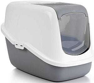 Litiera acoperita pentru pisici Beeztees NESTOR Grey/White