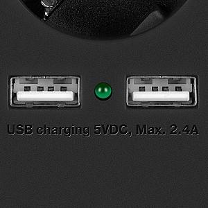 Prelungitor SVEN SF-05LU USB 1.8m Black