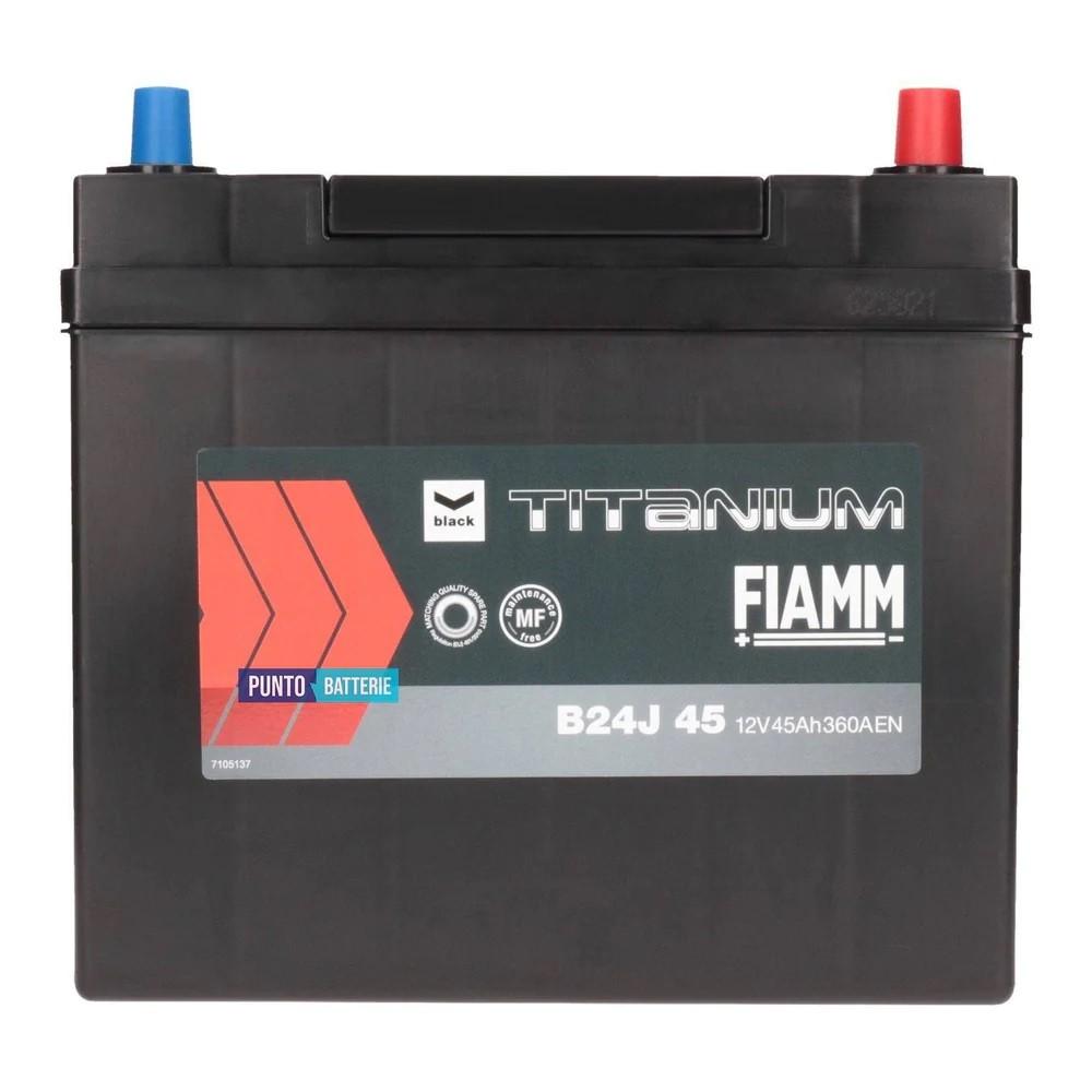 Acumulator auto Fiamm Black Japan B24J 360A 45Ah P+ (7905172)