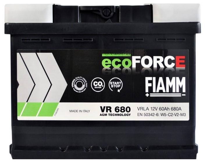 Acumulator auto Fiamm Ecoforce AGM VR680 60AH P+ (7906199)