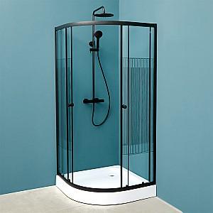 Cabina de dus Linia H2O MALTA 900X900X1950/130 Negru