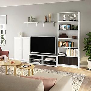 Living IKEA Billy/Besta 280x40x202 Alb