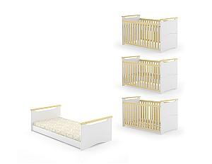 Patut copii MebiGrand Nemo 70x140 Alb/Arin