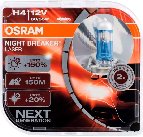 Lampa auto Osram 64193 NL +150% H4 12V 60/55W
