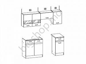 Set mobila bucatarie Bog-Fran Eliza 180