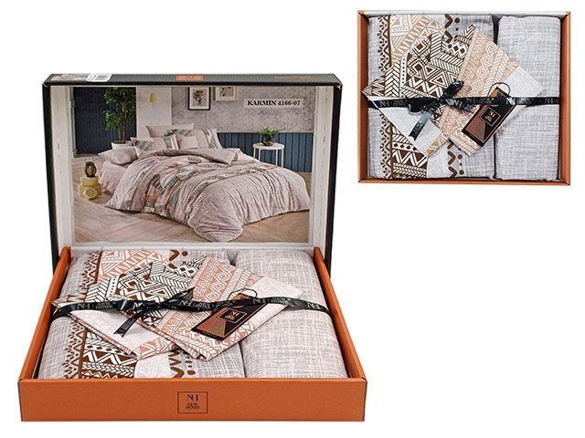 Albituri de pat Newhome Ranforce Karmin