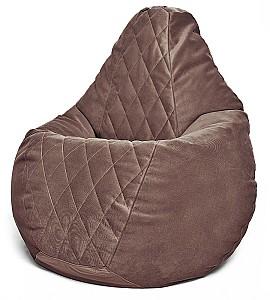 Fotoliu puf Beanbag Maserrati Romb L Brown