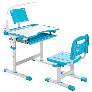 Masă de scris pentru copii Costway HW67622BL Blue