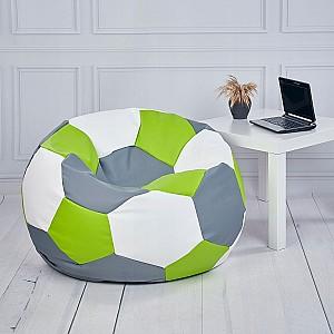 Fotoliu puf Beanbag Ares XL Green White Gray