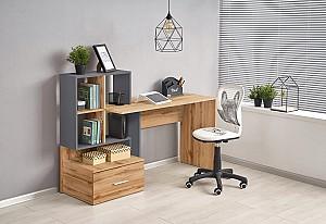 Masa de birou Halmar GROSSO Antracit