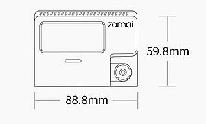 Camera de bord auto Xiaomi 70 Mai A800s Dash Cam Set Global (+Rear Camera RC06)