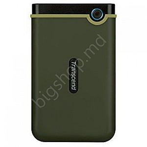 Hard disk extern Transcend 2.5 External HDD 1.0TB (USB3.0) StoreJet 25M3G Slim Military Green