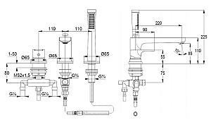 Baterie cada Kludi Zenta SL (484480565)