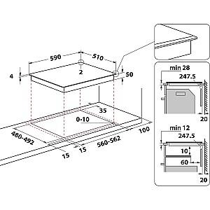 Plita incorporabila electrica Whirlpool WL S2760 BF/S