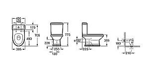 Rezervor WC Roca America 341495