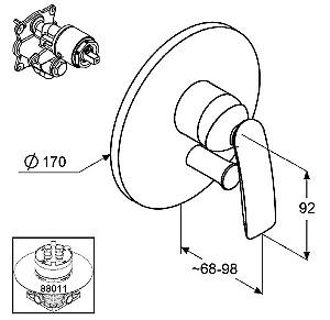 Baterie cada Kludi Balance (526500575)